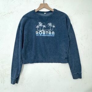 ⚡️Jechstyles Roatan Graphic Cropped Sweatshirt XL